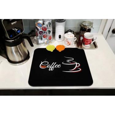 Imagem de safarsa Tapetes Para Balcão De Café, Acessórios Bancada, Absorventes, Esconder Manchas, Com Fundo Borracha, Secar Pratos, Almofada Drenagem Bancada Cozinha, Decoração Presente, Sob A Cafeteira, Máqu