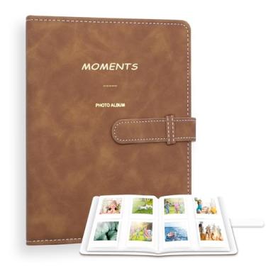 Imagem de Ablus Álbum De Fotos Com 256 Bolsos Para Câmeras E Impressoras Polaroid Snaptouch Zip Mint, Filme Câmera Instantânea Instax Mini 11, 12, 9, 8+ Liplay, Impressora Link Sp-1 (Marrom)