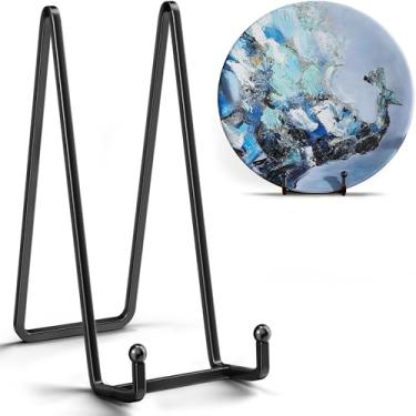 Imagem de IPAME Suporte Para Pratos De 16" Serviço Pesado (Pacote Com 2) - Cavalete Metal Exposição Grandes, Porta-Retratos, Placas, Pôsteres E Travessas Decorativas