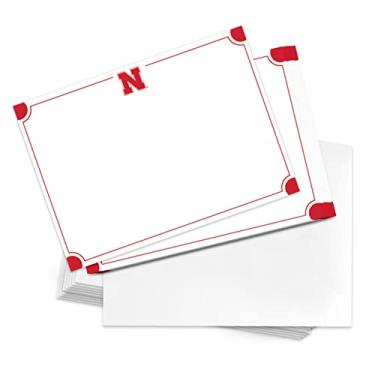 Imagem de Desert Cactus Cadernos da Universidade de Nebraska, pacote com 10, papelaria, cartolina, Huskers GBR NU Huskers, inclui envelopes, memorando, festa de agradecimento (cartão 4a)