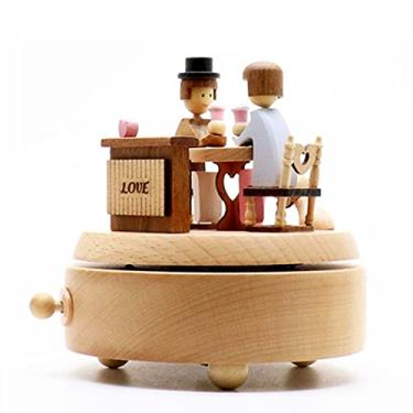 Imagem de ROSIKING Caixa De Música Clássica Revolve Caixas Musicais Presentes Natal, Aniversário E Dia Dos Namorados Para Amante, Namorado, Namorada, Marido, Esposa Toca Can'T Help Falling In Love