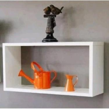 Imagem de NICHO 90x30x15 RETANGULAR GRANDE 100% MDF SALA QUARTO COZINHA - jhas m