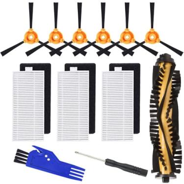 Imagem de Electropan Peças de reposição Deebot n79s Escova principal + escova lateral + filtros, peças de reposição Deebot para DN622.11 DN622.31 N79 N79s N79SE N79W Deebot 500