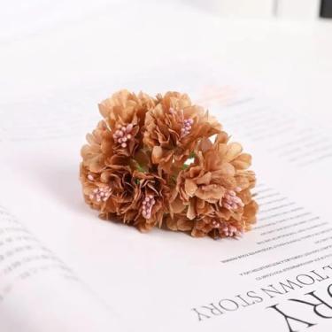 Imagem de Cravo de seda Flor Artificial Casa Promoção Jardim ao Ar Livre Proteção UV Decoração de Casamento e Festa Caixa de Doces (18 peças/10)