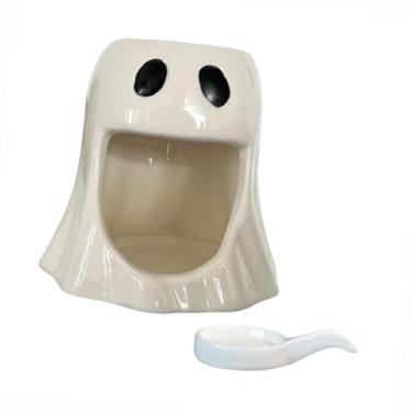 Imagem de Generic Queimador de óleo essencial, queimador de cera derretida, suporte para velas Tealight, difusor de aromas para ioga, Branco