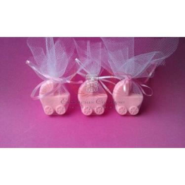 Imagem de Lembrancinha Sabonete carrinho de bebê - AzulRosaVerdeLilas, Rosa, tal