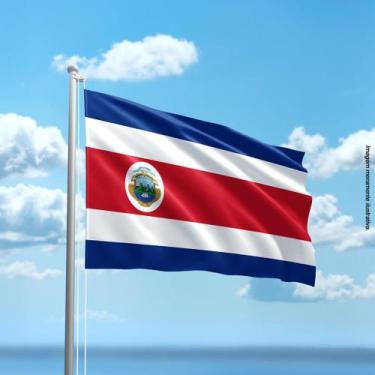 Imagem de Bandeira da Costa Rica 80cmx140cm Tecido Oxford 100% Poliéster - Prese