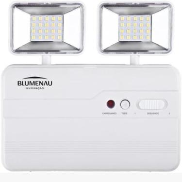 Imagem de Luminária de Emergência Bloco Autônomo LED 02 Faróis 10W - Blumenau