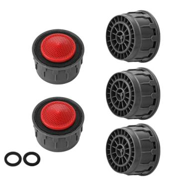 Imagem de JQK Cache Chave de Aerador de Torneira, Ferramenta de Remoção de Chave para M 16,5 18,5 21,5 22,5 24 Cache aeradores, 6 Conjunto (Pacote com 2), HAK-5N, 5 Pack, 2.2 GPM-A-5 Pack