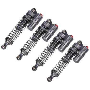 Imagem de Aluminum Adjustable Piggyback Shock Absorber Oil Damper for Axial SCX10 Capra Wraith TRX4 TRX6 D90 Tamiya CC01 HSP HPI 1/10 RC Crawler Accessories Upgrade Parts