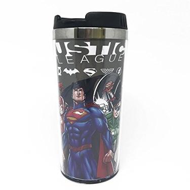 Imagem de Justice League Copo Térmico Plástico Urban Preto 8.3x6.5x17.5 cm