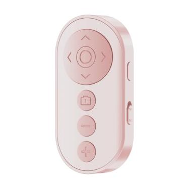 Imagem de Obturador remoto de câmera Bluetooth com zoom e interruptor de câmera frontal/traseira para foto e vlog, clique remoto para smartphone iOS e Android, rolagem de vídeo sem fio para Tiktok