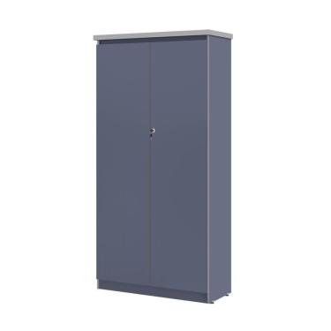 Imagem de Armario Com 2 Portas 4 Prateleiras Emir Azul
