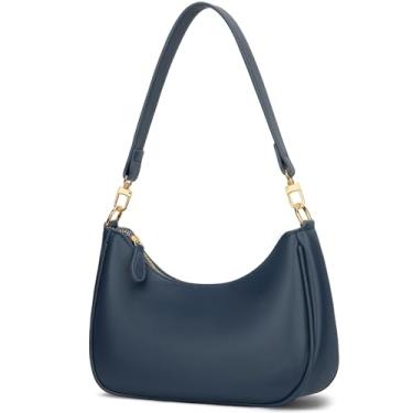 Imagem de KKXIU Bolsa de ombro feminina fofa Hobo bolsas e bolsas retrô clutch underarm, Azul