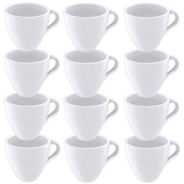 Imagem de 12 Xícaras Expresso Tramontina Paola em Porcelana Branca 95 ml 96600126