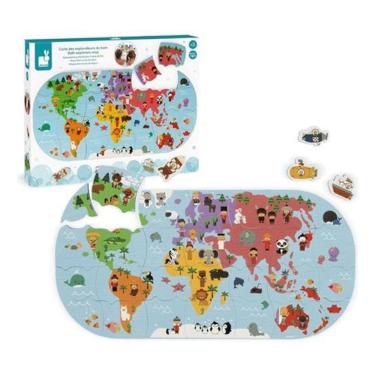 Imagem de Mapa Dos Exploradores Janod 28 Peças Brinquedo Educativo