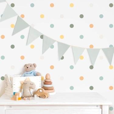 Imagem de Adesivo Colorido Decorativo Infantil Lavável Seguro Fácil Aplicação Ideal Para Quarto Bebê Menino Menina Área Kids
