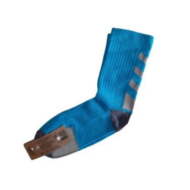 Imagem de Meias Premium Cano Alto dryfit/academia/crossfit/ciclismo Neon Azul