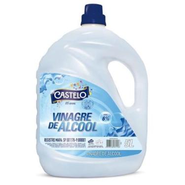 Imagem de Vinagre de Álcool CASTELO 6% p/ Limpeza 5L