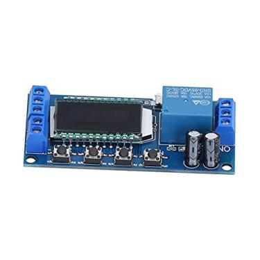 Imagem de Placa de Circuito de Tempo, Módulo de Controle de Exibição Líquido LCD, Interruptor de Energia de Atraso do relé Com Função de Sono para Componentes Eletrônicos