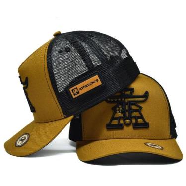Imagem de Boné Trucker Telinha Design Atrevidu's Country, Mostarda, Preto, Taman