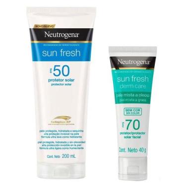 Imagem de Neutrogena Sun Fresh Kit com 2x Protetores Solares, Kit