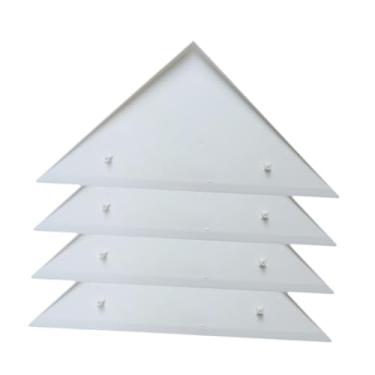 Imagem de UGPLM 4x Rampas de canto para mesa de pebolim, protetores de mesa, suprimentos resistentes, acessórios laterais para mesa de bilhar, protetor de canto, Branco