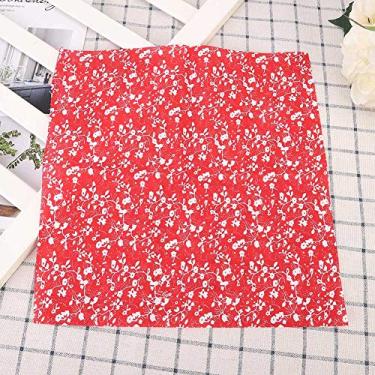 Imagem de AYNEFY Tecido de Algodão Pano de Algodão Diy 7 Pcs de Pano de Criando de Multiuso para Cortar e Aparar a Almofada Diy Tampa Carteira Plana e Uma Mesa de Mesa (50 * 50cm)