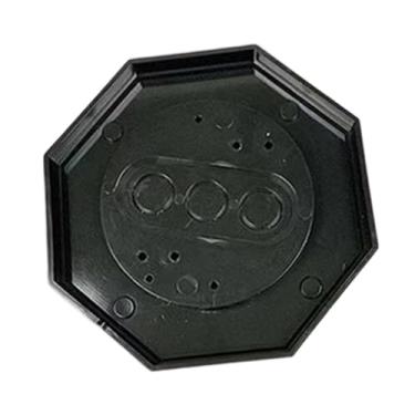 Imagem de Generic 8161-5 Kit de montagem octogonal para luminária lateral, fácil instalação, suporte de montagem para entrada de, jardim e casa, Preto