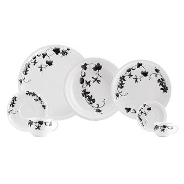 Imagem de Serviço de Jantar, Chá e Café 42 Peças com Bowl Multiuso em Porcelana, Modelo Redondo Oca, Coleção Jade, Schmidt Estilo, Porcelana Schmidt