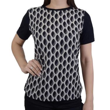 Imagem de Blusa Feminina Gatos e Atos Crepe Preta - G2369-Feminino