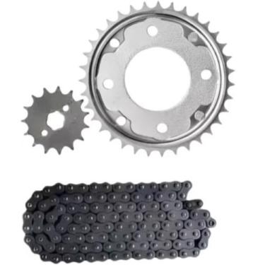 Imagem de Kit Relação Biz 100 98/05 Aço 1045 Reforçado Modelo Original - Darom