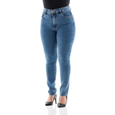 Imagem de Calça Jeans Feminina Arauto Hot Cropped - ARAUTO JEANS, Azul claro, 46