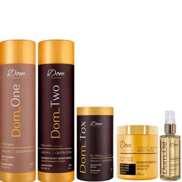 Imagem de Progressiva Dom One Two Profissional Mascara Óleo Argan Oil - Dom Cosm
