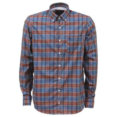 Imagem de Camisa Masculina Xadrez Azul Manga Longa TXC 38422