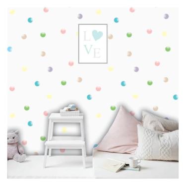 Imagem de Papel de Parede Decorativo, Infantil Bolinha de Sabão, Cromo Sign