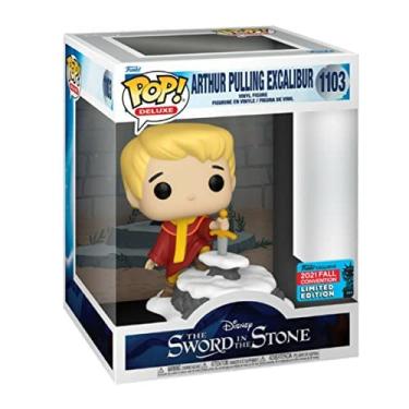 Imagem de Funko Pop! Disney: A Espada na Pedra - Arthur Puxando Excalibur #1103-2021 Convenção de Outono Edição Limitada Exclusiva
