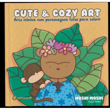 Imagem de Cute & Cozy Art - Arte Icônica Com Personagens Fofos Para Colorir