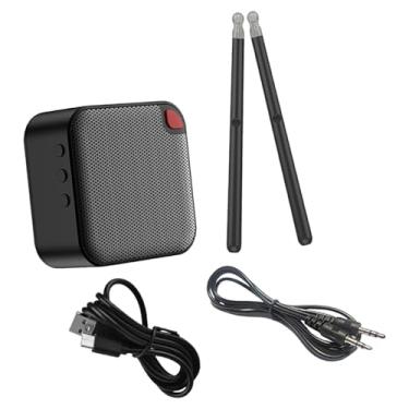 Imagem de Colaxi Conjunto de bateria elétrica, baquetas eletrônicas, instrumento musical compacto com alto-falante, baquetas de ar para shows, camping, bar, bateria