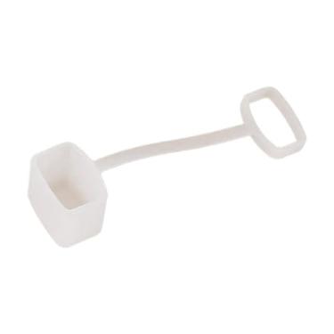 Imagem de Dynwave Capa de silicone para boquilha Kazoo, protetor bucal para flauta Kazoo, proteção contra poeira para iniciantes, Branco