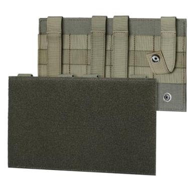 Imagem de Pitozer Molle Hook&Loop Panel, plataforma de montagem para bolsa de suporte de gancho, acessório tático Molle para patch de moral e acessórios de mochila (25.4 cm x 15.2 cm)