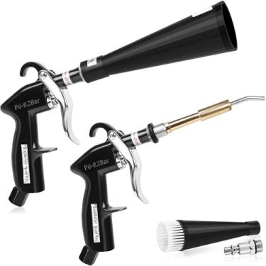 Imagem de phepetroll Pistola de sopro de ar para detalhes de carro, pistola de limpeza a seco, ferramenta de limpeza de alta pressão, soprador de secador para superfícies de carro explode rapidamente poeira