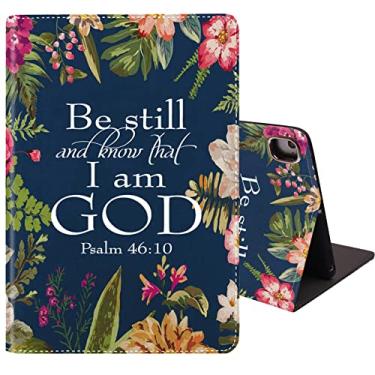 Imagem de Capa para iPad Mini 5/Mini 4, iPad Mini 3/2/1, capa inteligente para Apple iPad Mini 5ª/4ª geração de 7,9 polegadas - Citações do versículo da Bíblia Salmo 46:10