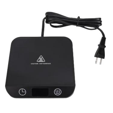 Imagem de aqxreight Caneca de café Mais Quente Com Temperatura Exibir Isolamento Eficiente 12h Timer Auto Desligue a Bebida de Xícara Elétrica Inteligente que Quente para a Mesa (Plugue da UE 220V)