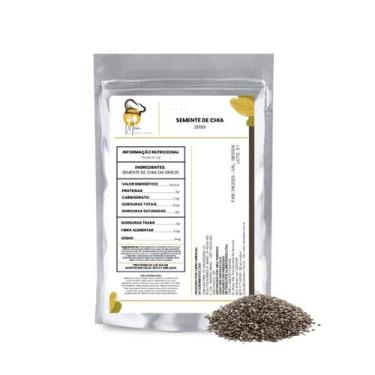 Imagem de Semente de Chia  Rica em Fibras e Ômega 3 - Meu tempero shop, 200g
