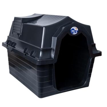 Imagem de Casa Cachorro Grande N5 Casa Pet Com ProteçãO Raios Uv(Preto S/Colchonete)