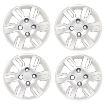 Imagem de Kit 4 Calota Aro 13 Compatível c/Roda Uno Way 2013 2015 - Prata