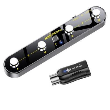 Imagem de Pedal de controle de pé MIDI sem fio Lefiko com Mate MIDI