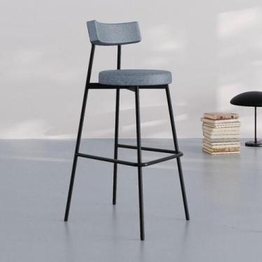 Imagem de Conjunto 4 Banquetas Altas Stout com Estrutura Preta - Metalig