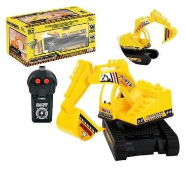Imagem de Caminhão Mini Escavadeira Carrinho Construtor Brinquedo Infantil Contr